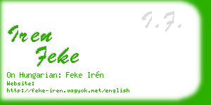 iren feke business card